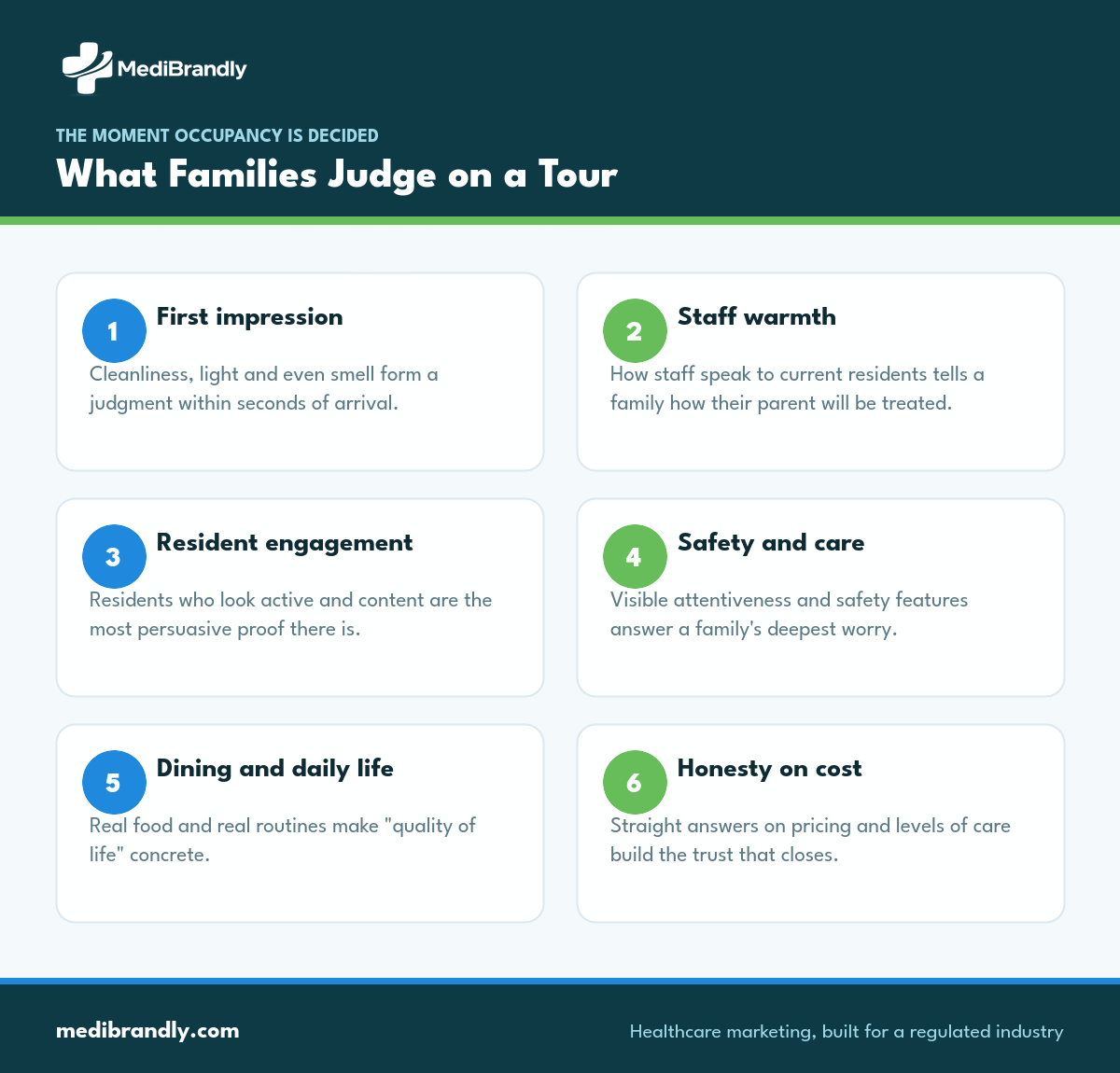 Six things an adult child judges during a senior living community tour